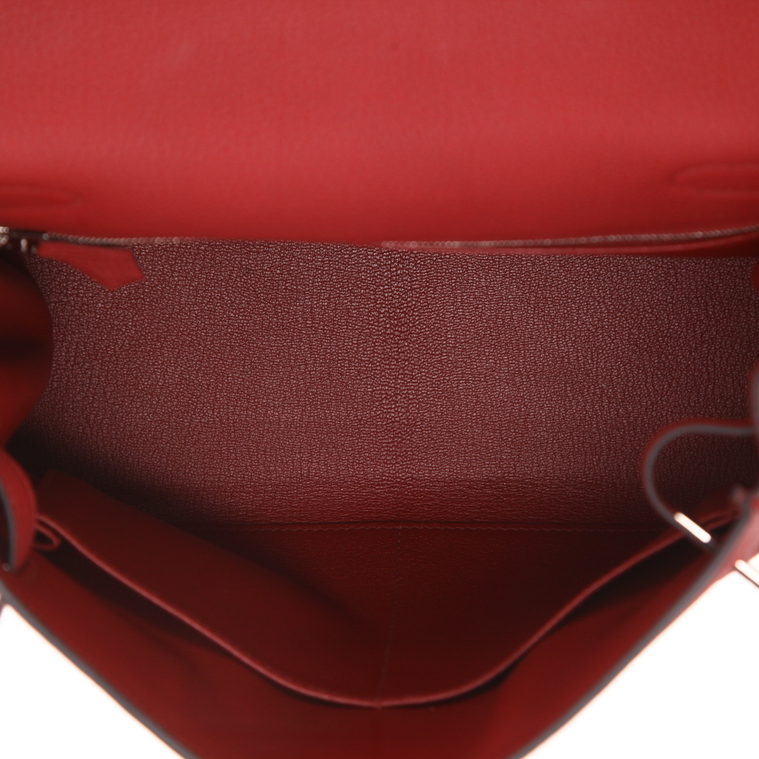 Borsa Hermès Kelly da 28 cm in pelle Togo Rubis - Detail D3