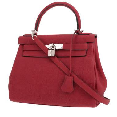 Hermès Kelly 28 cm handbag in Rubis Togo leather