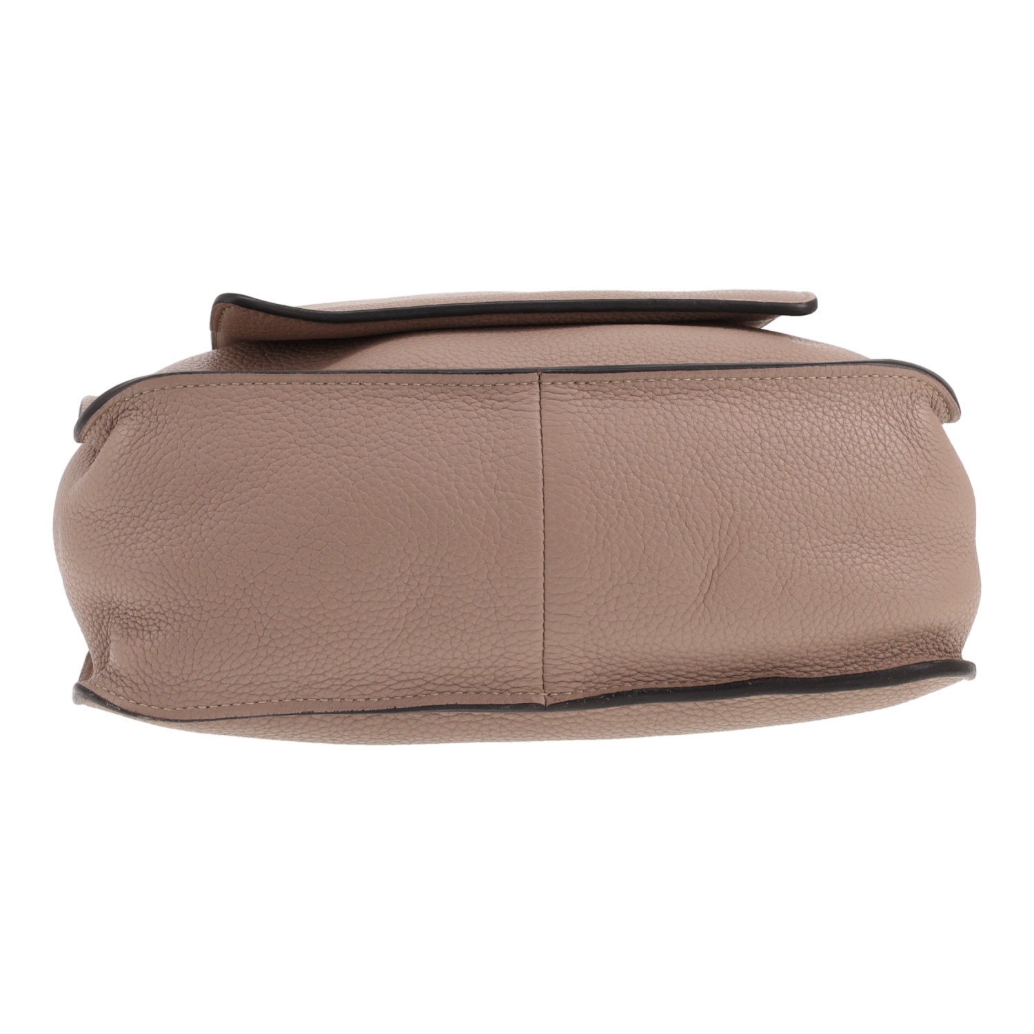 Hermès Marwari shoulder bag in Gris Tourterelle ‘Clémence’ calfskin and natural leather - Detail D1