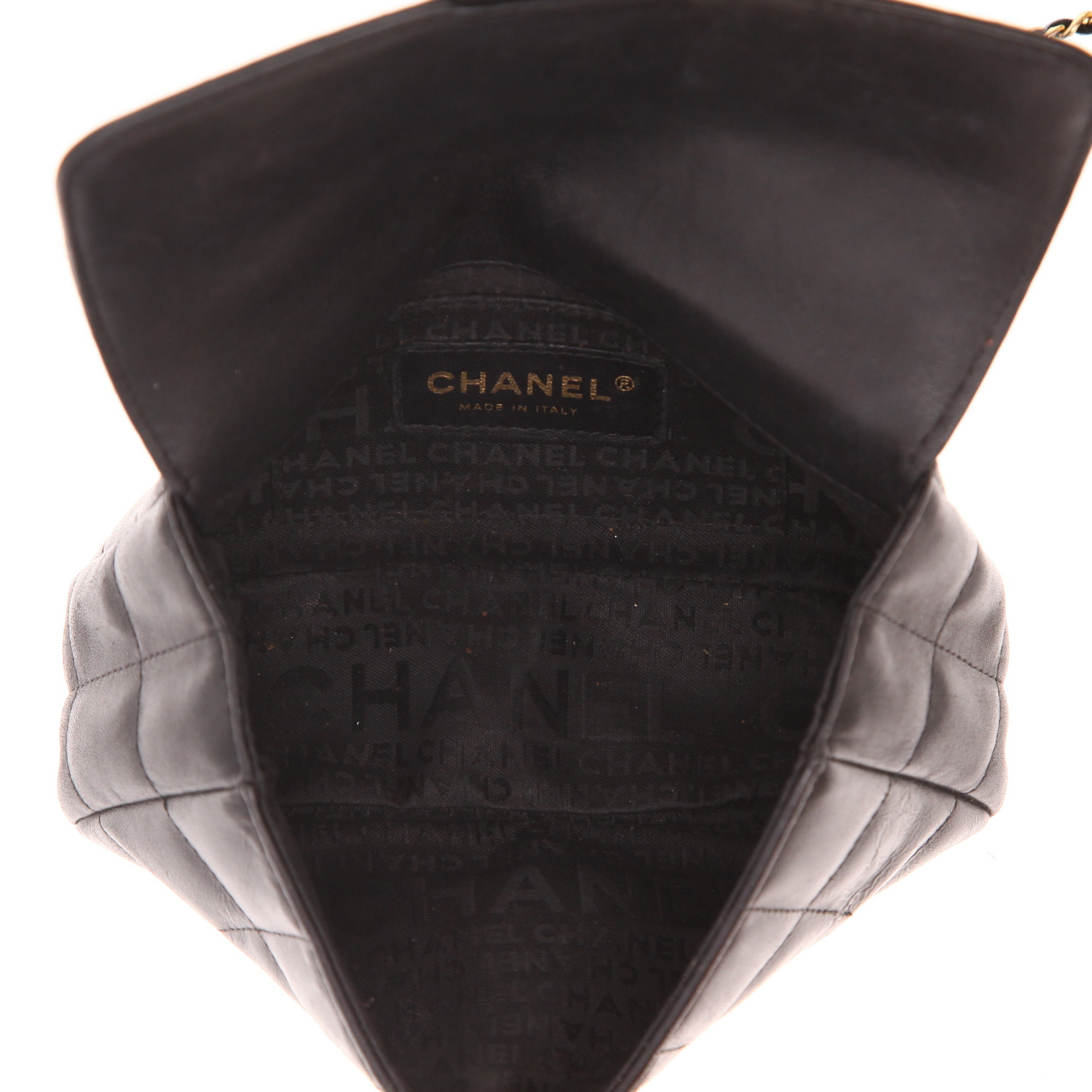 Borsa a tracolla Chanel “Choco Bar” in pelle trapuntata nera - Detail D3