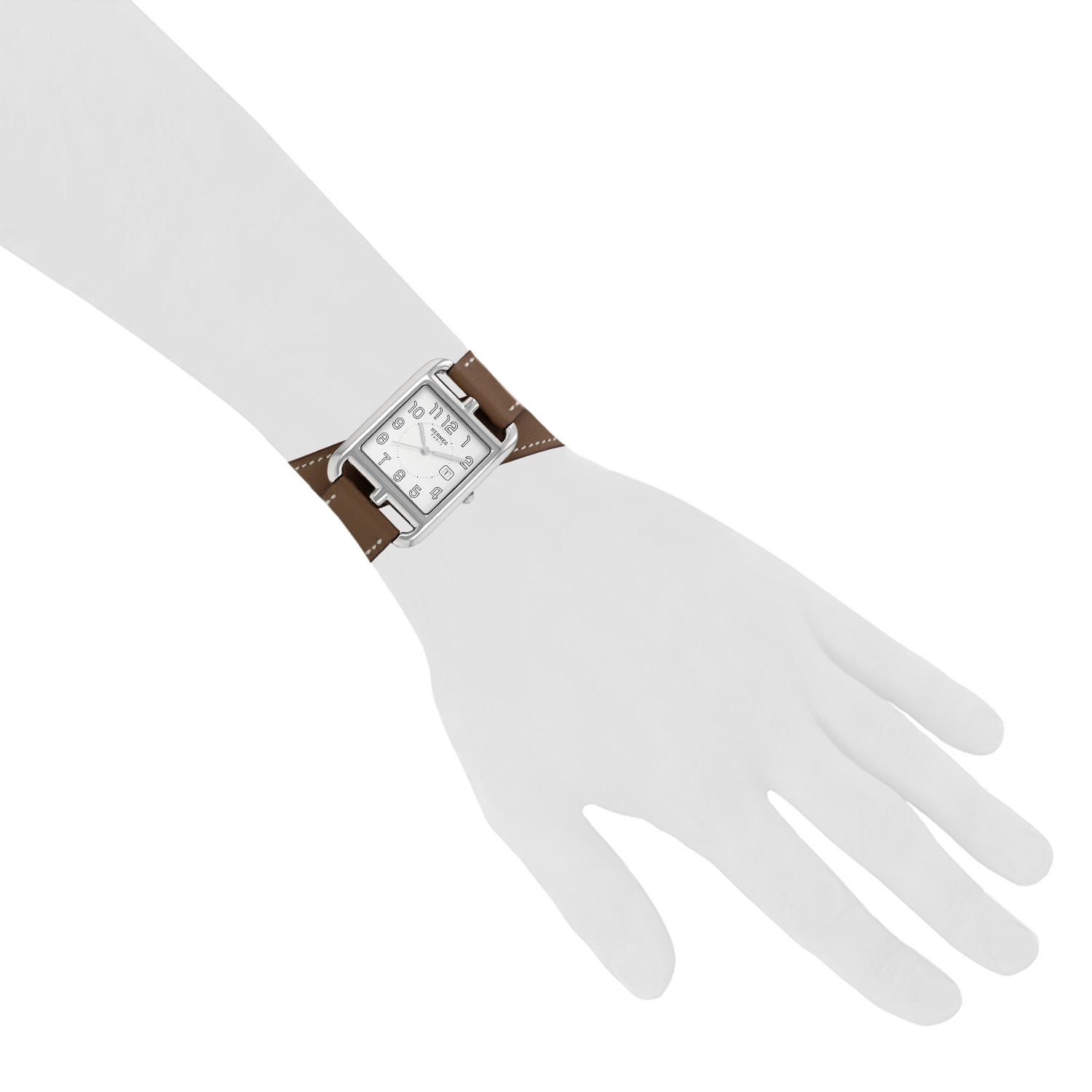 Hermès Cape Cod watch, large model, in steel, Ref: Hermès - CC2.710, circa 2010 - Detail D1