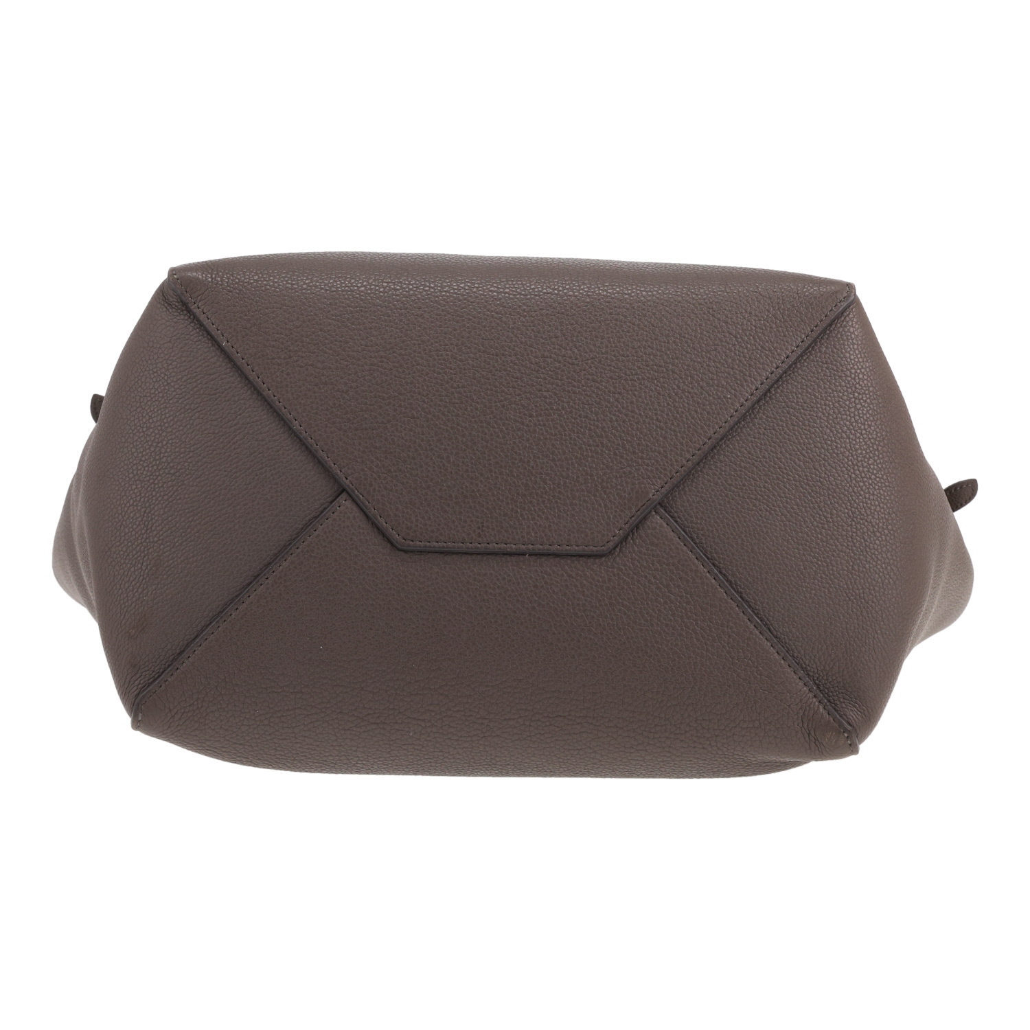 Sac cabas Celine  Cabas Phantom en cuir grainé gris - Detail D1