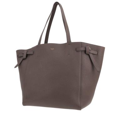 Bolso de mano de Celine: bolso Phantom de piel granulada gris