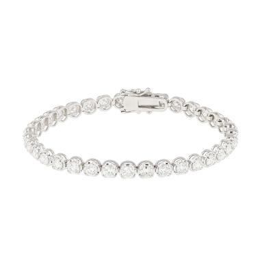 Vintage white gold and diamond bracelet