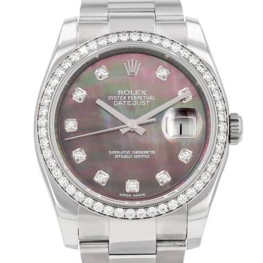 Montre Rolex Datejust en acier Ref: Rolex - 116244  Vers 2010