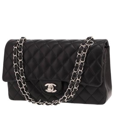 Chanel Timeless Classic handbag in black quilted leather
