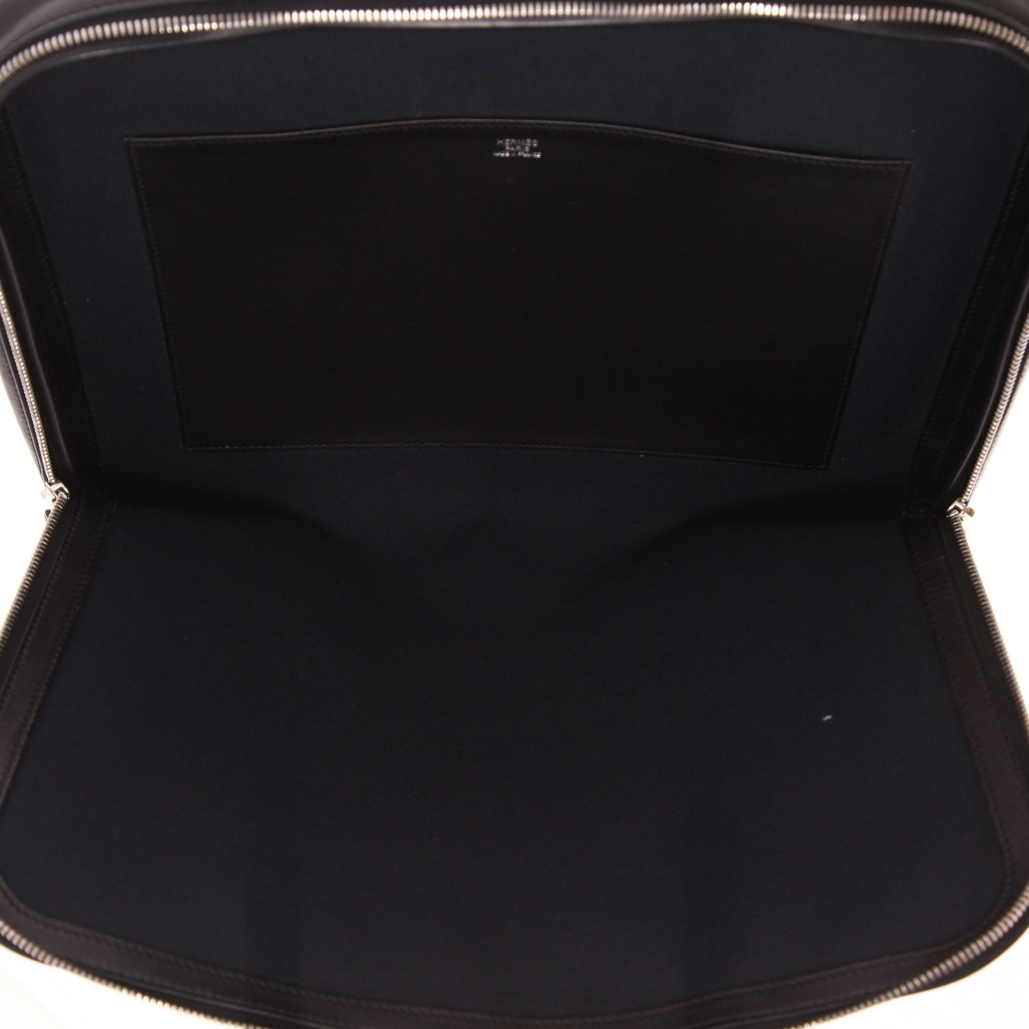 Maletín Hermès «Victoria Light» de piel Evergrain Noir - Detail D3