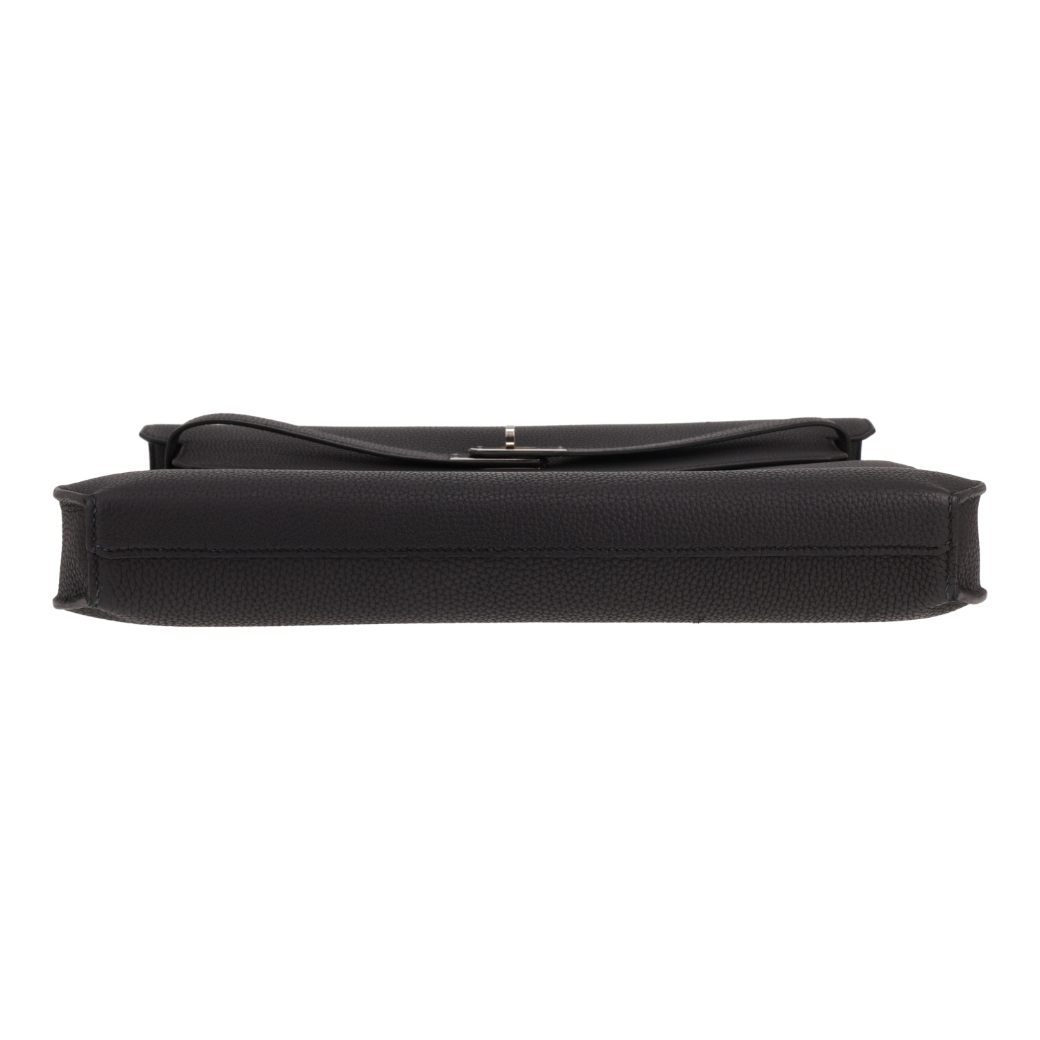 Hermès Kelly Dépêches briefcase in Noir Togo leather - Detail D1