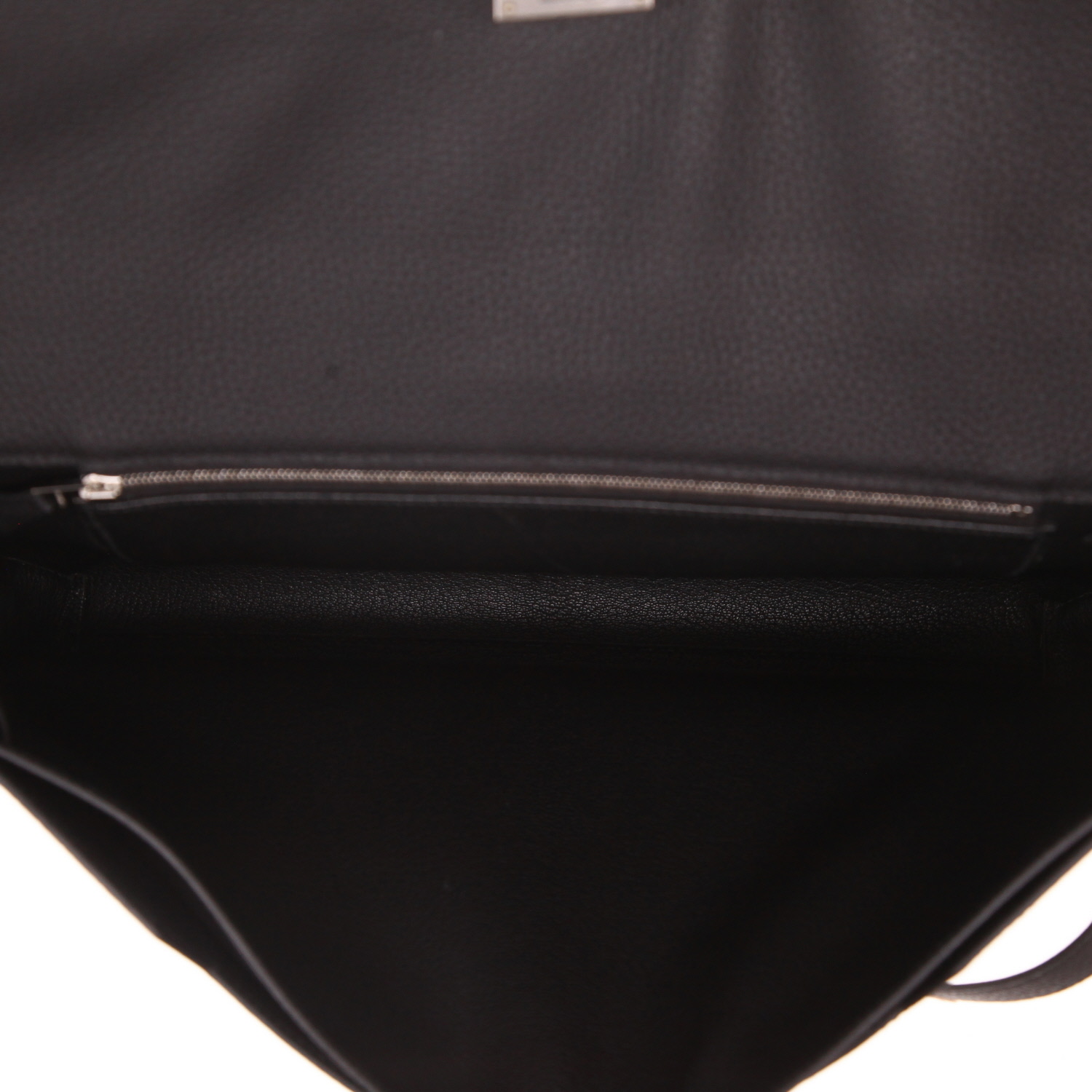 Porte-documents Hermès  Kelly Dépêches en cuir togo noir - Detail D3