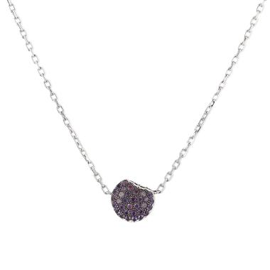Collier Boucheron  en or blanc et améthystes