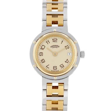 Hermès Clipper watch in gold-plated and steel, circa 2000