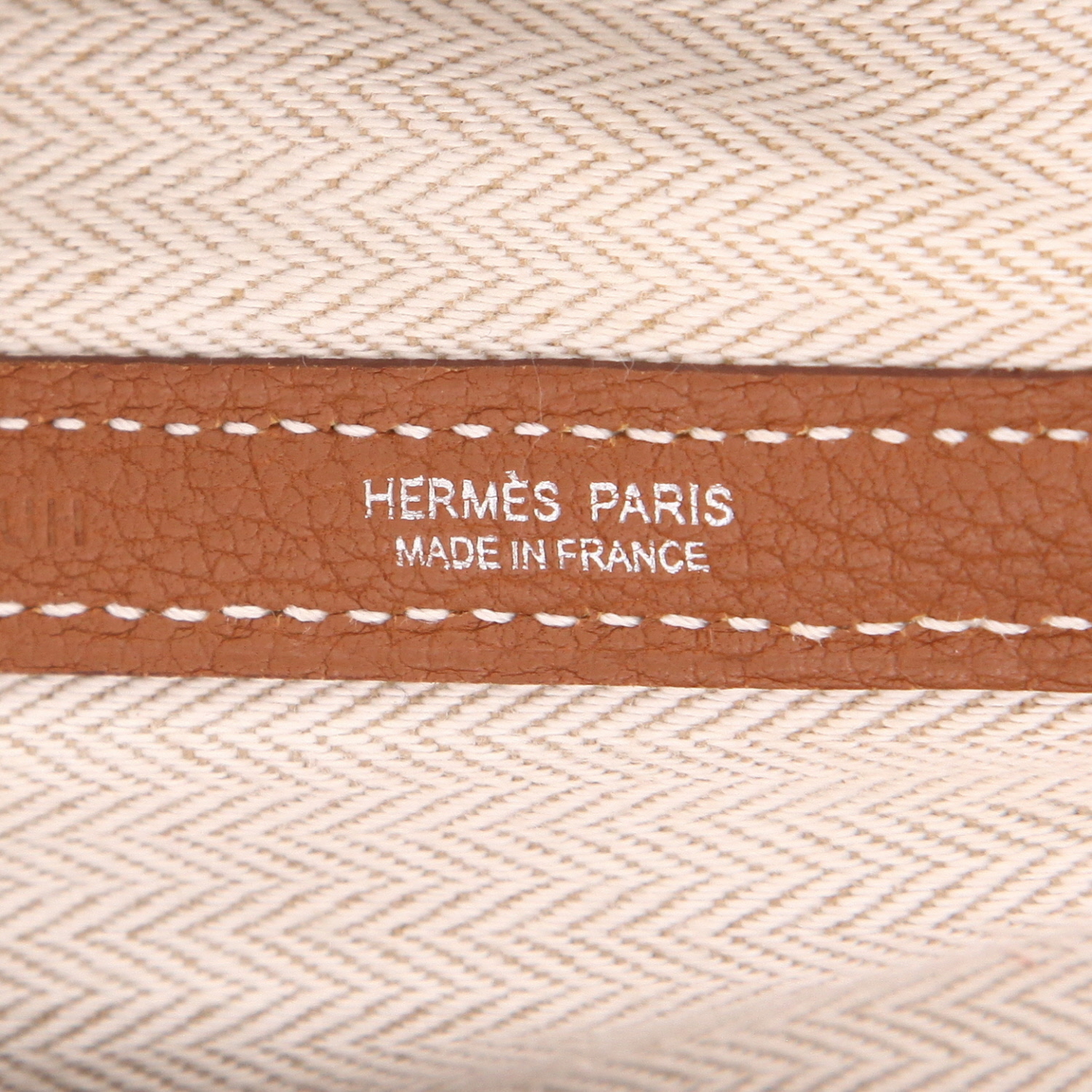 Borsa Hermès Garden Party da 36 cm in pelle Togo Gold - Detail D2