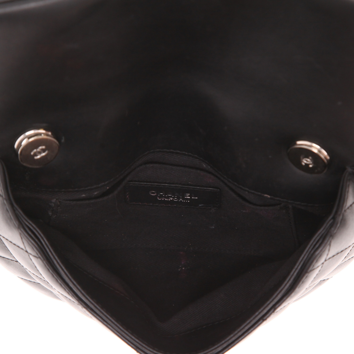 Chanel belt bag  Noir quilted leather belt bag - Detail D3