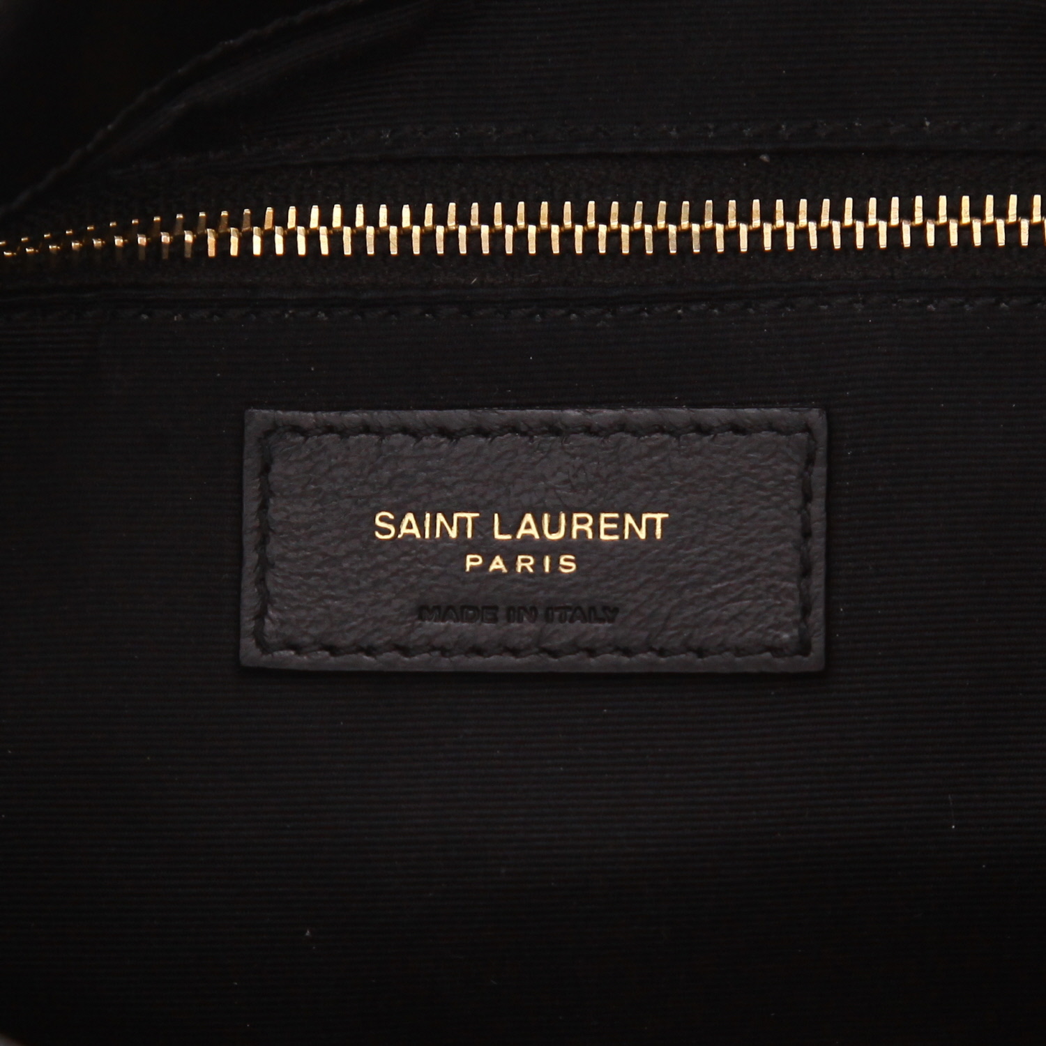 Borsa a tracolla Saint Laurent  Loulou, modello medio,  in pelle trapuntata a spina di pesce nera - Detail D2