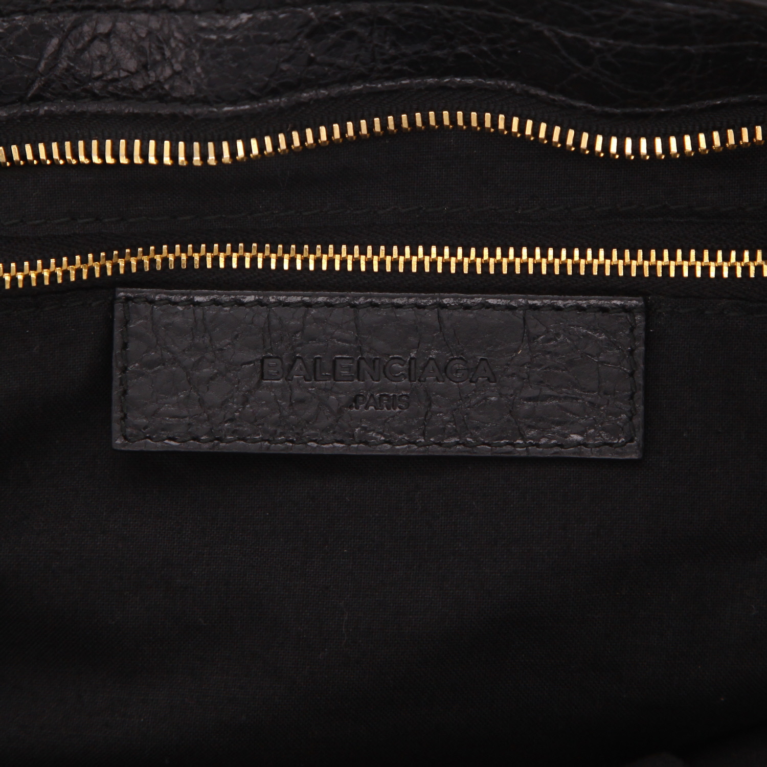 Bolso Balenciaga City, modelo grande, de piel envejecida negra - Detail D2