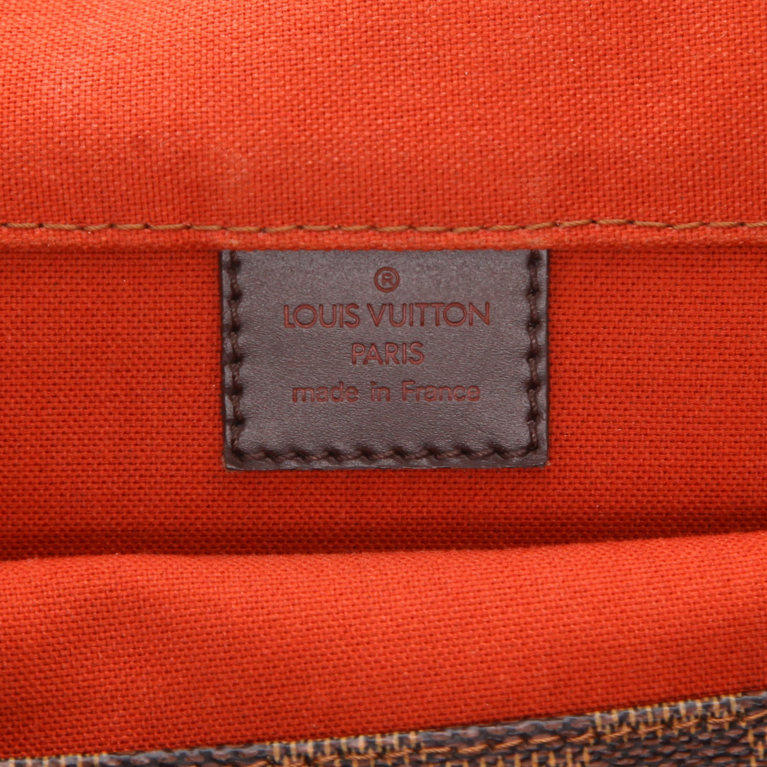 Bolso bandolera Louis Vuitton «Bastille» de lona Damier Ébène y piel marrón - Detail D2