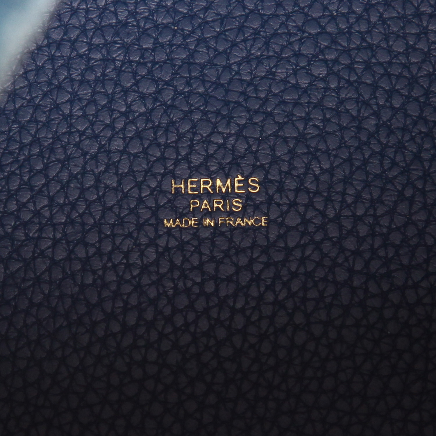 Borsa Hermès Picotin da 18 cm in pelle Togo blu - Detail D2