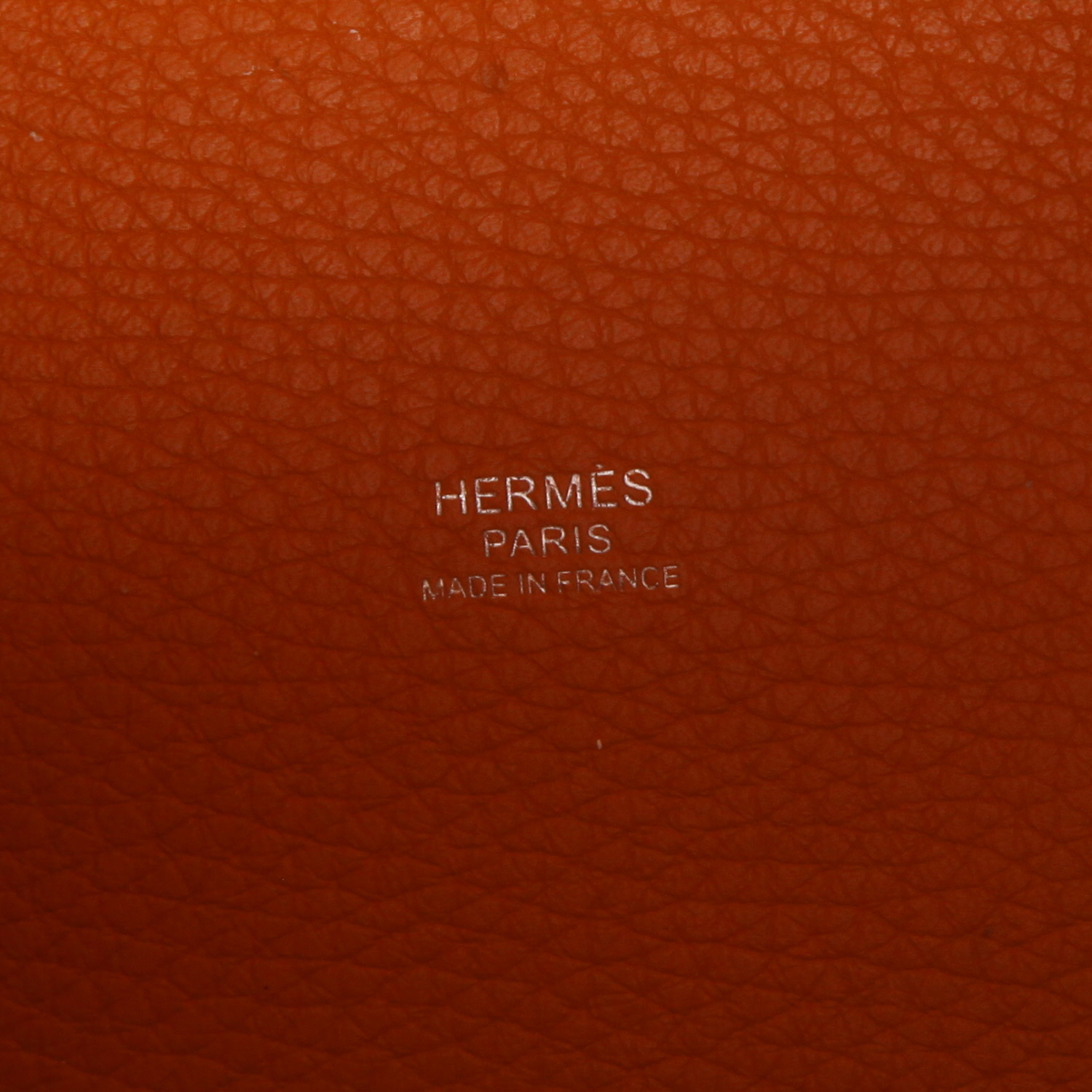 Bolso de mano Hermès Picotin de 18 cm, de piel Togo Orange - Detail D2
