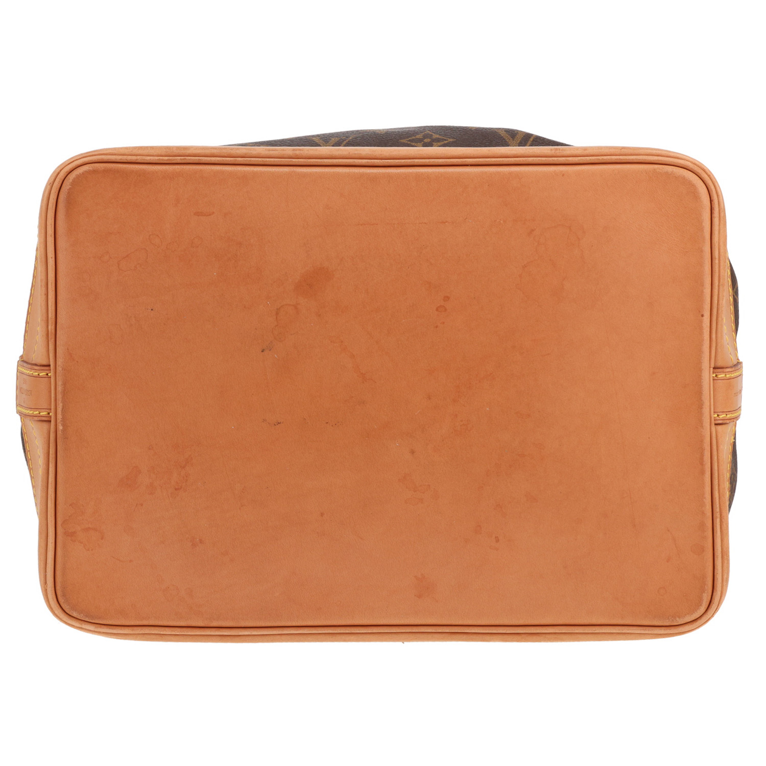 Bolso Louis Vuitton «Grand Noé» de piel con monograma marrón y piel natural - Detail D1