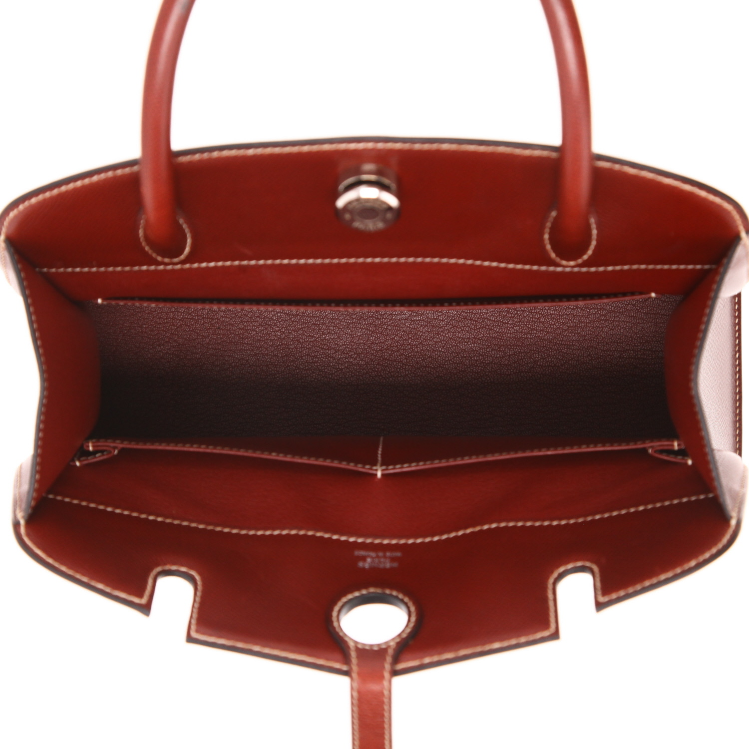 Bolso Hermès Dalvy de piel roja H - Detail D3