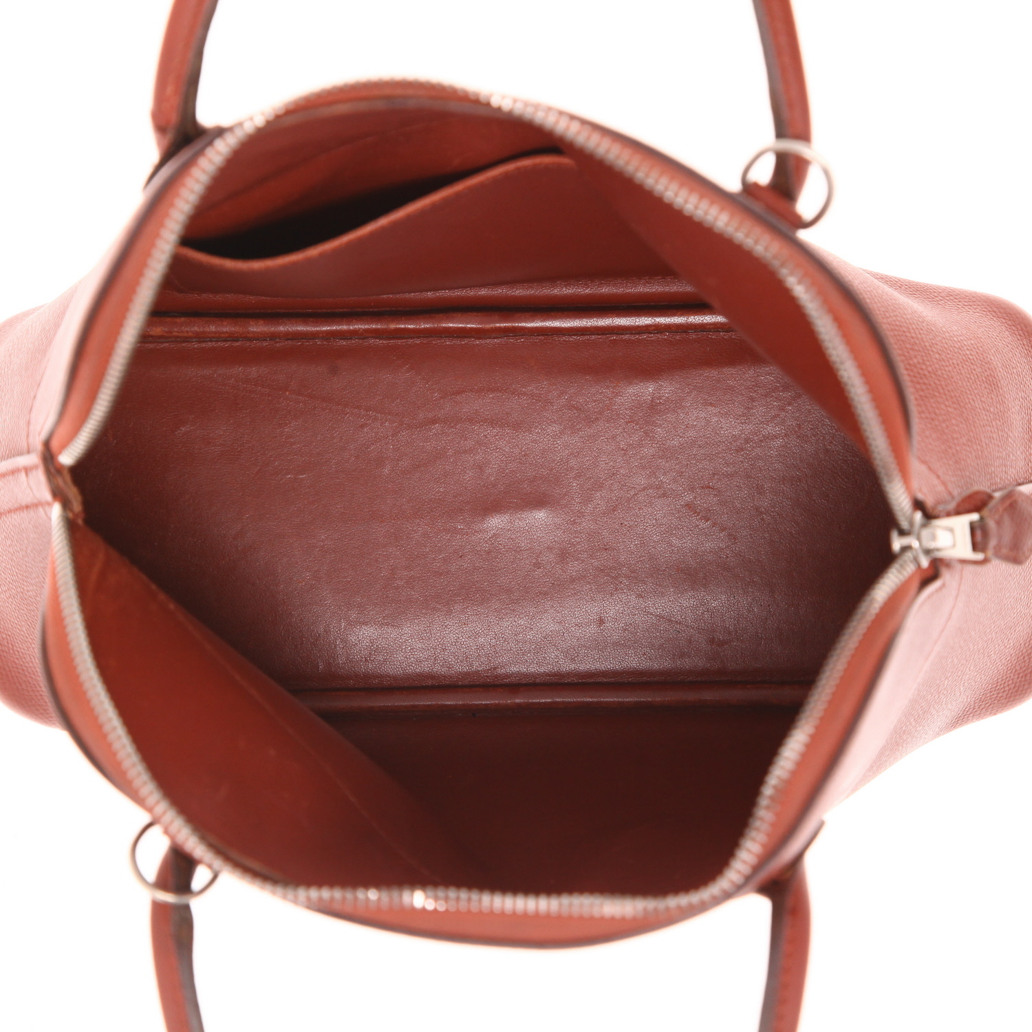 Bolso Hermès «Bolide» de 25 cm, de piel Epsom color Siena - Detail D3