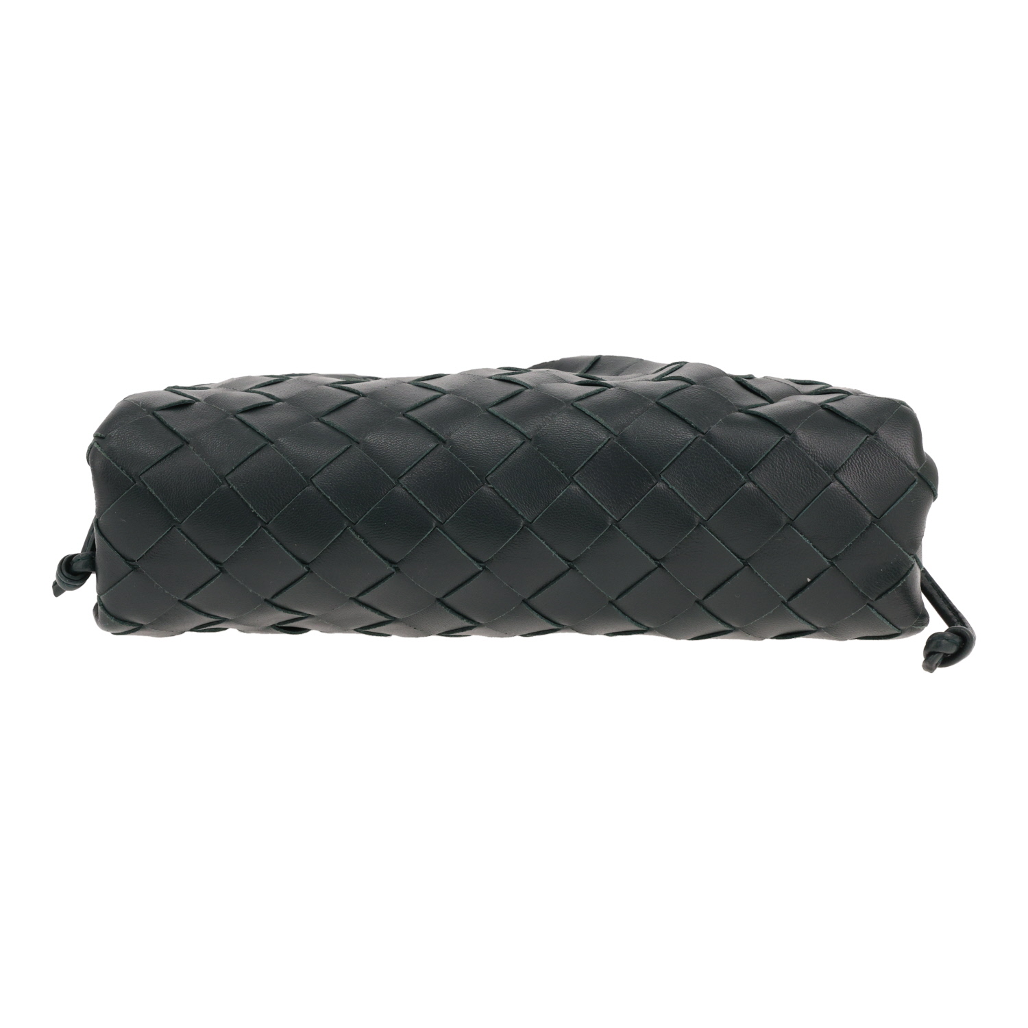Bolso bandolera de Bottega Veneta «Pouch mini» de piel «intrecciato» verde - Detail D1