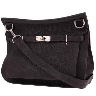 Sac bandoulière Hermès  Jypsiere 28 cm en cuir taurillon clémence Prunoir