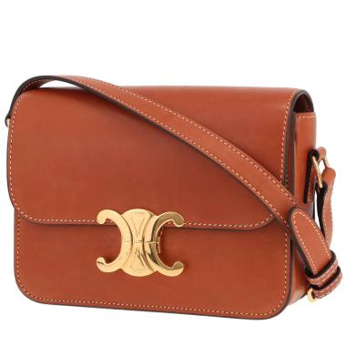 Borsa Celine Triomphe Teen in pelle naturale