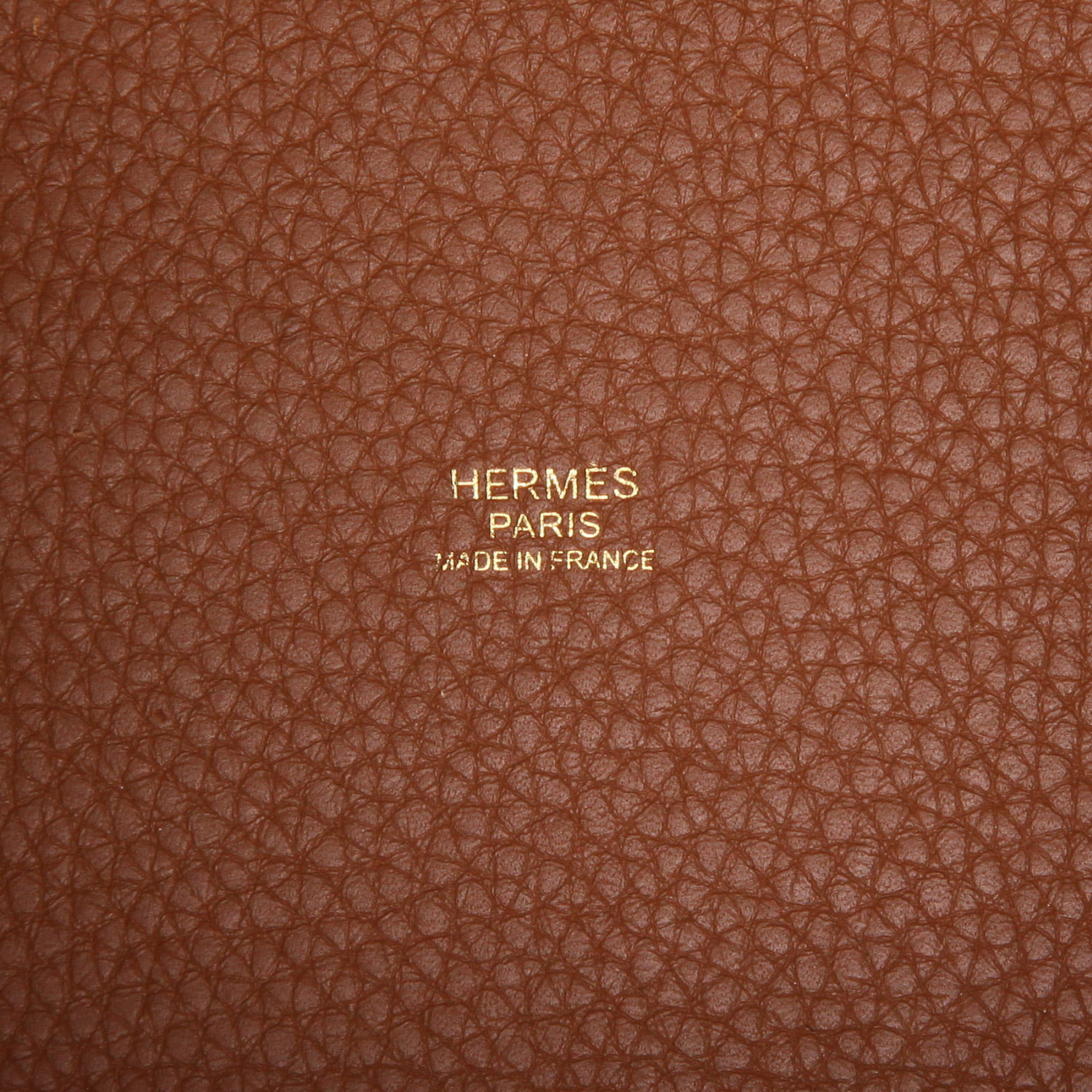 Sac à main Hermès  Picotin 22 cm en cuir togo gold - Detail D2