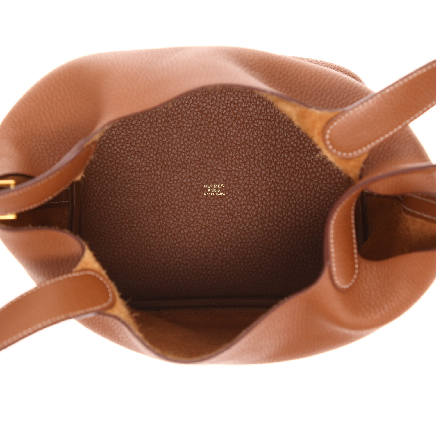 Borsa Hermès Picotin da 22 cm in pelle Togo Gold - Detail D4