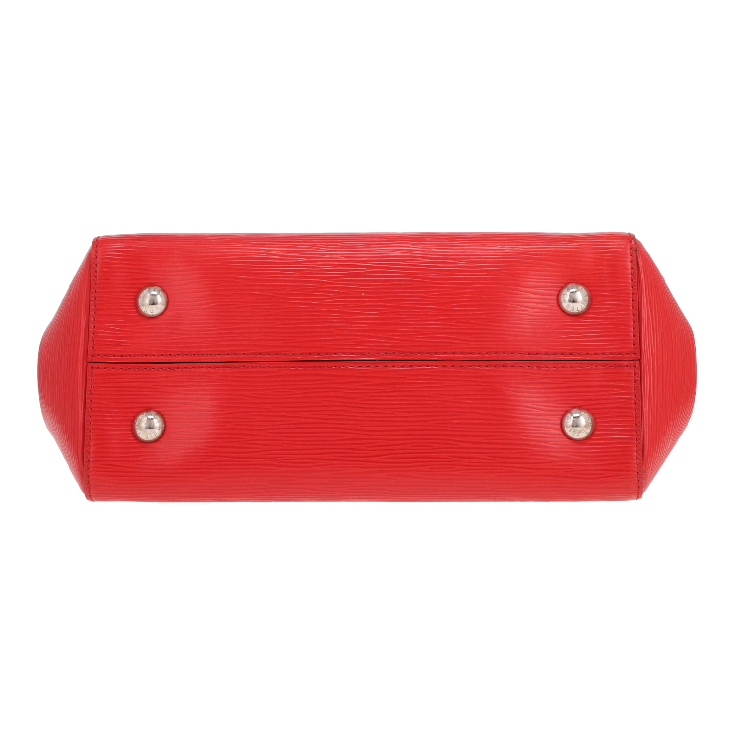Sac à main Louis Vuitton  Marly en cuir épi rouge - Detail D1
