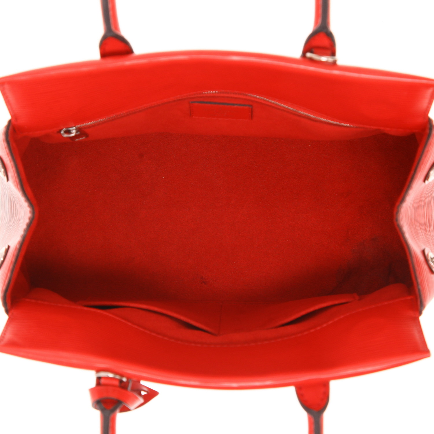 Sac à main Louis Vuitton  Marly en cuir épi rouge - Detail D3
