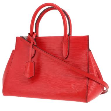 Borsa Louis Vuitton Marly in pelle Épi rossa