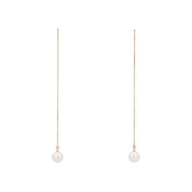 Paire de boucles d'oreilles Tasaki  en or jaune et perles de culture