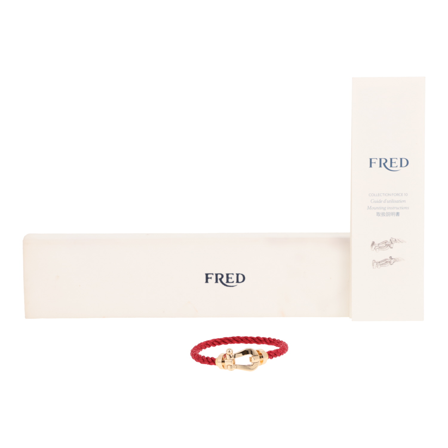 Pulsera Fred Force 10, modelo grande, en oro amarillo
