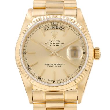 Rolex Day-Date watch in yellow gold, Ref: Rolex - 18038  Circa 1985