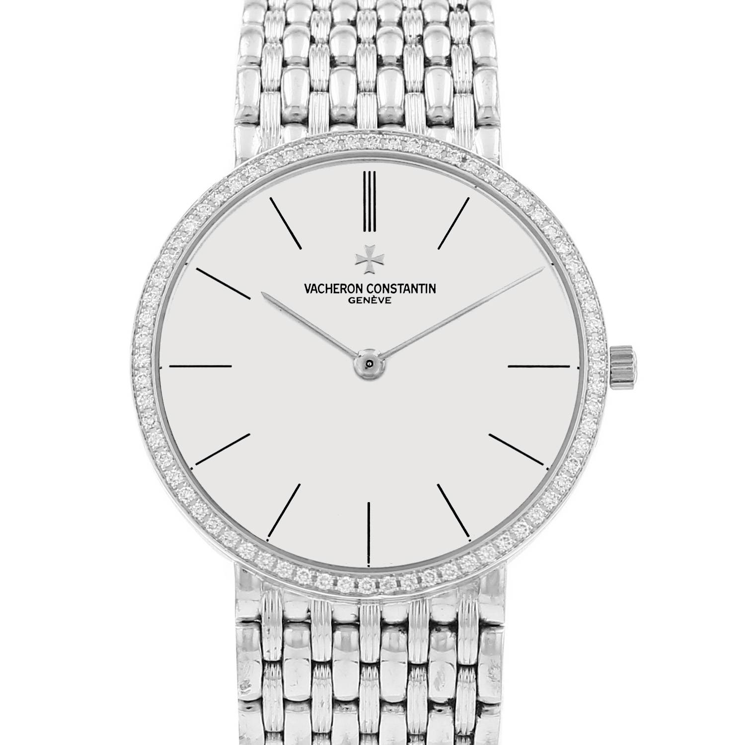 Montre Vacheron Constantin Extra Plate en or blanc Ref: Vacheron