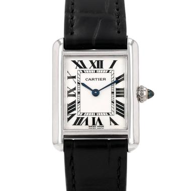 Orologio Cartier Tank Louis Cartier, modello piccolo, in oro bianco, rif.: Cartier - 2679, intorno al 2000