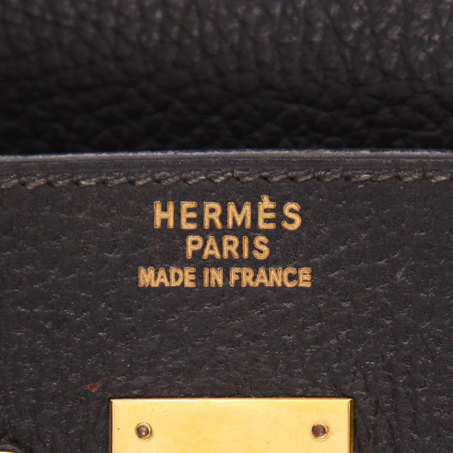 Sac à main Hermès  Birkin 40 cm en cuir Ardenne noir - Detail D2