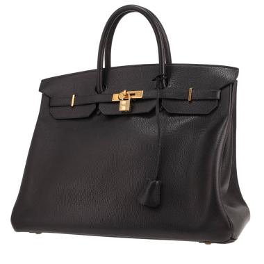 Borsa Hermès Birkin da 40 cm in pelle Ardenne Noir