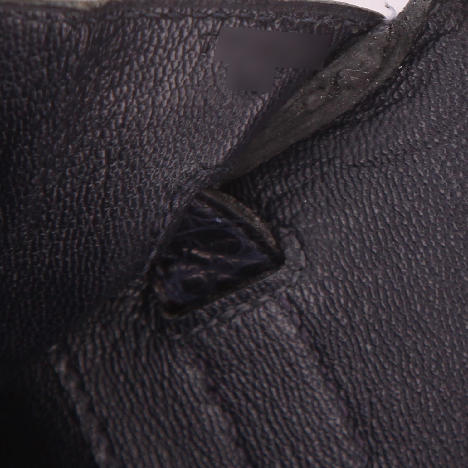 Hermès Birkin handbag, 35 cm, in Bleu Indigo alligator leather - Detail D4
