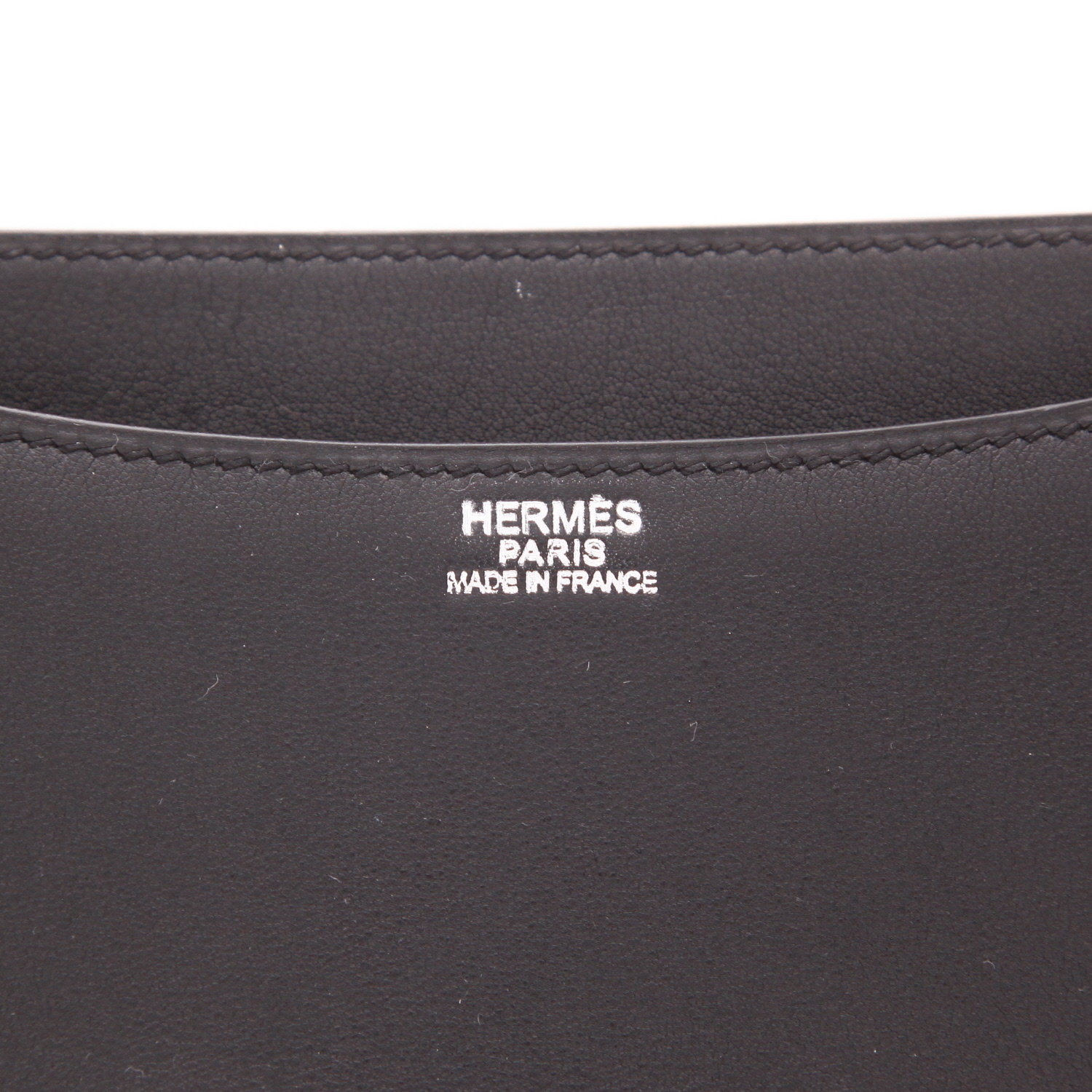 Borsa Hermès Constance da 24 cm in pelle Swift Noir - Detail D2