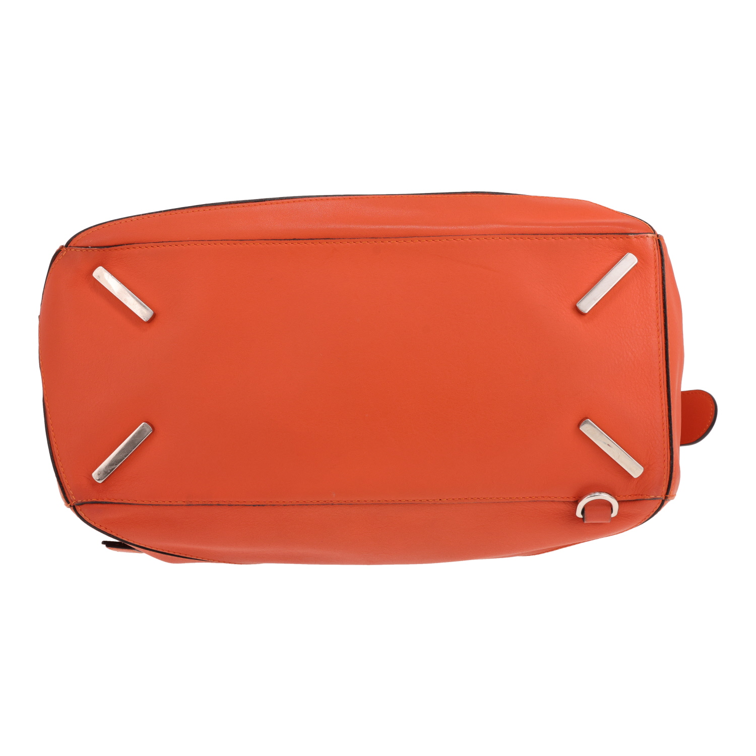 Loewe Puzzle handbag, large size, in orange leather - Detail D1