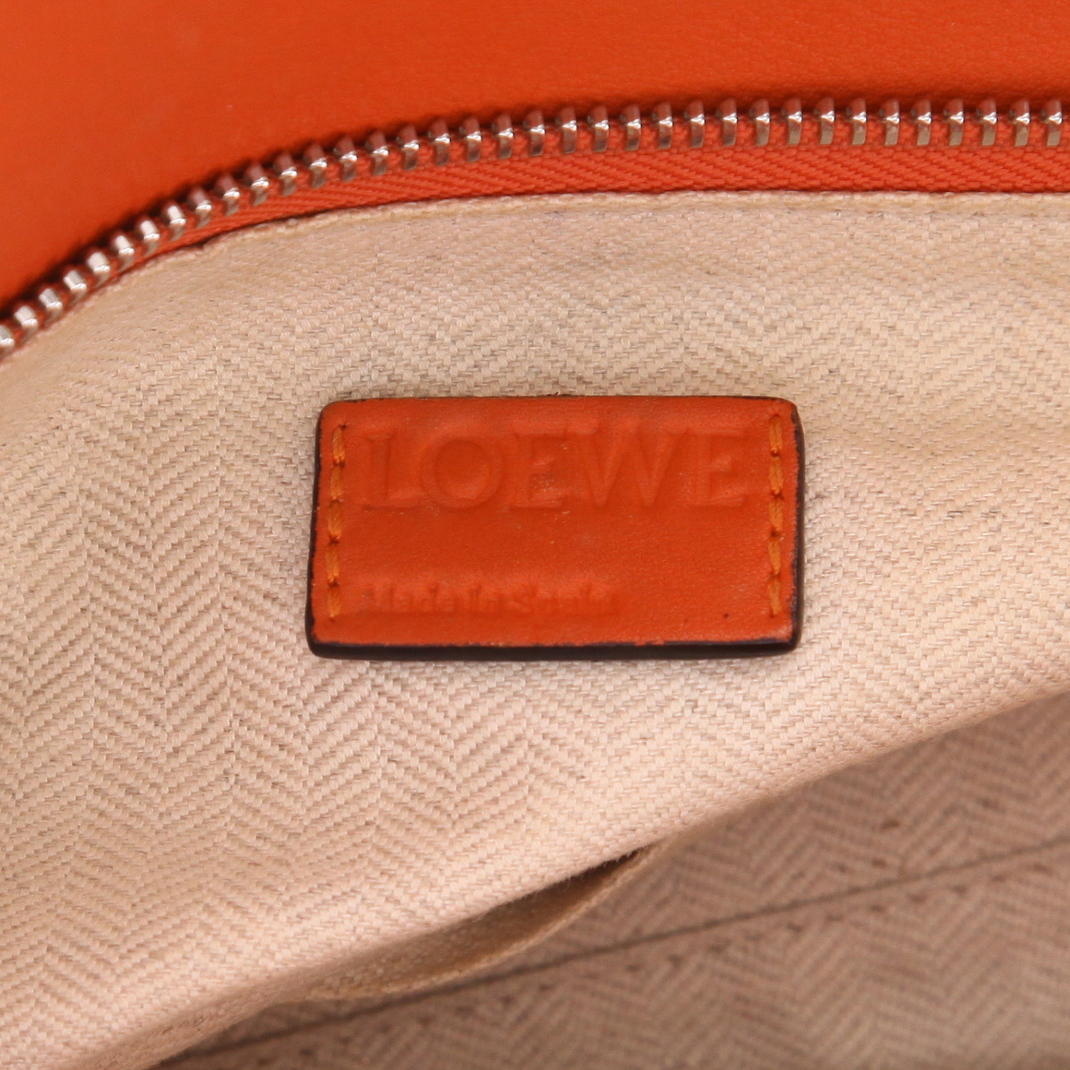 Borsa Loewe  Puzzle  modello grande  in pelle Orange - Detail D2