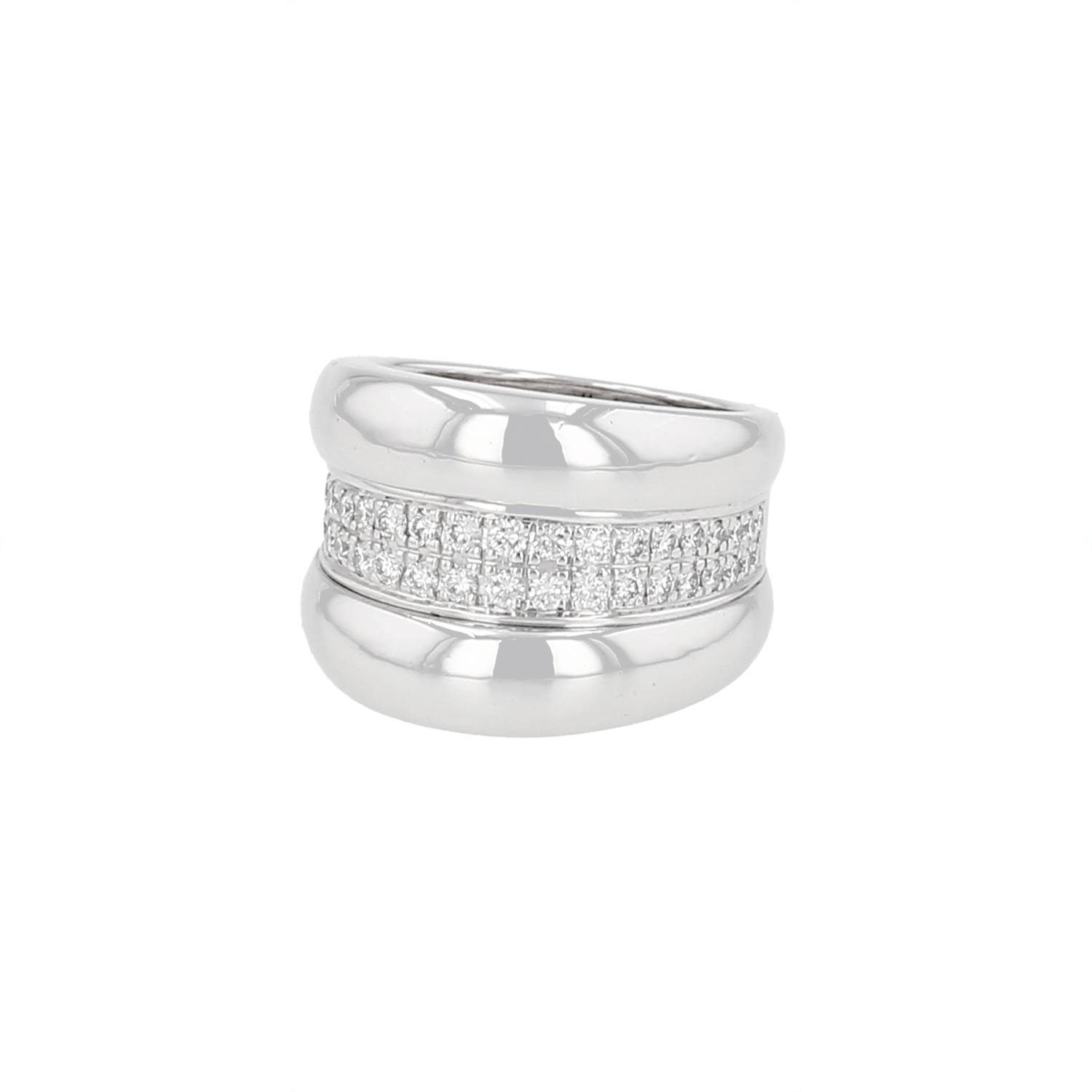 Bague Chopard La Strada en or blanc et diamants Bague Chopard La Strada en or blanc et diamants