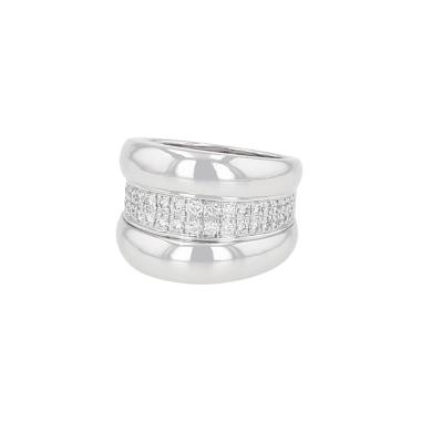 Bague Chopard La Strada en or blanc et diamants