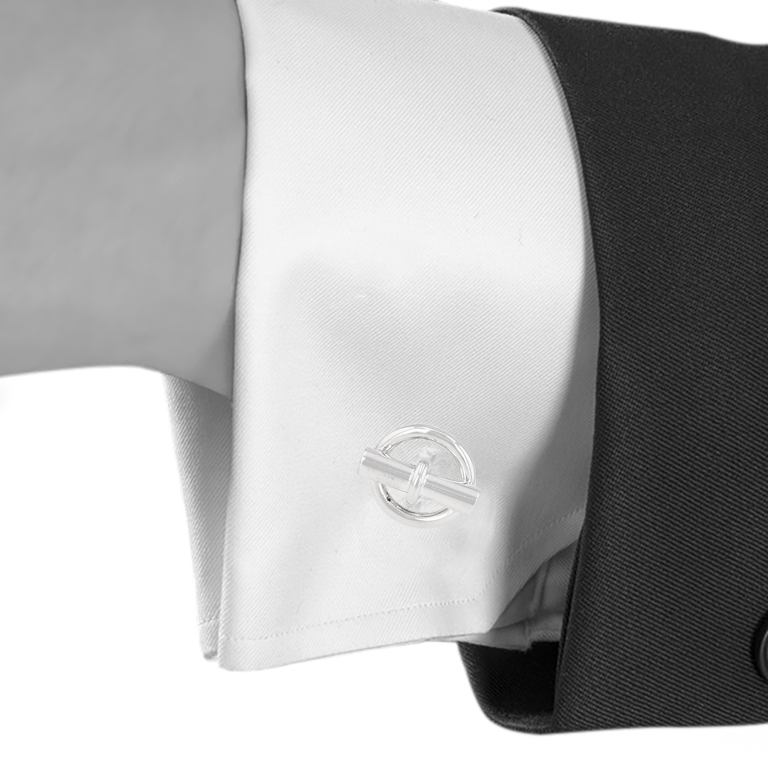 Coppia di gemelli Hermès Glénan degli anni#x27;60 in argento - Detail D1