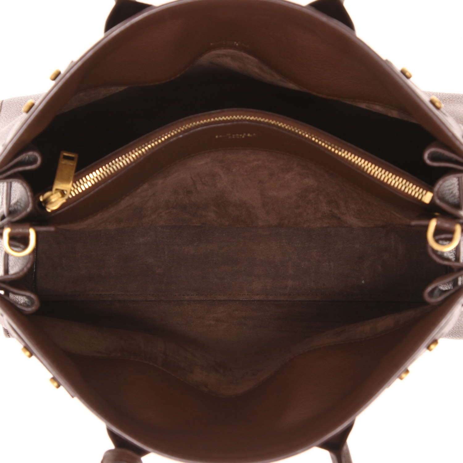Borsa Saint Laurent  Borsa da giorno in pelle marrone - Detail D3