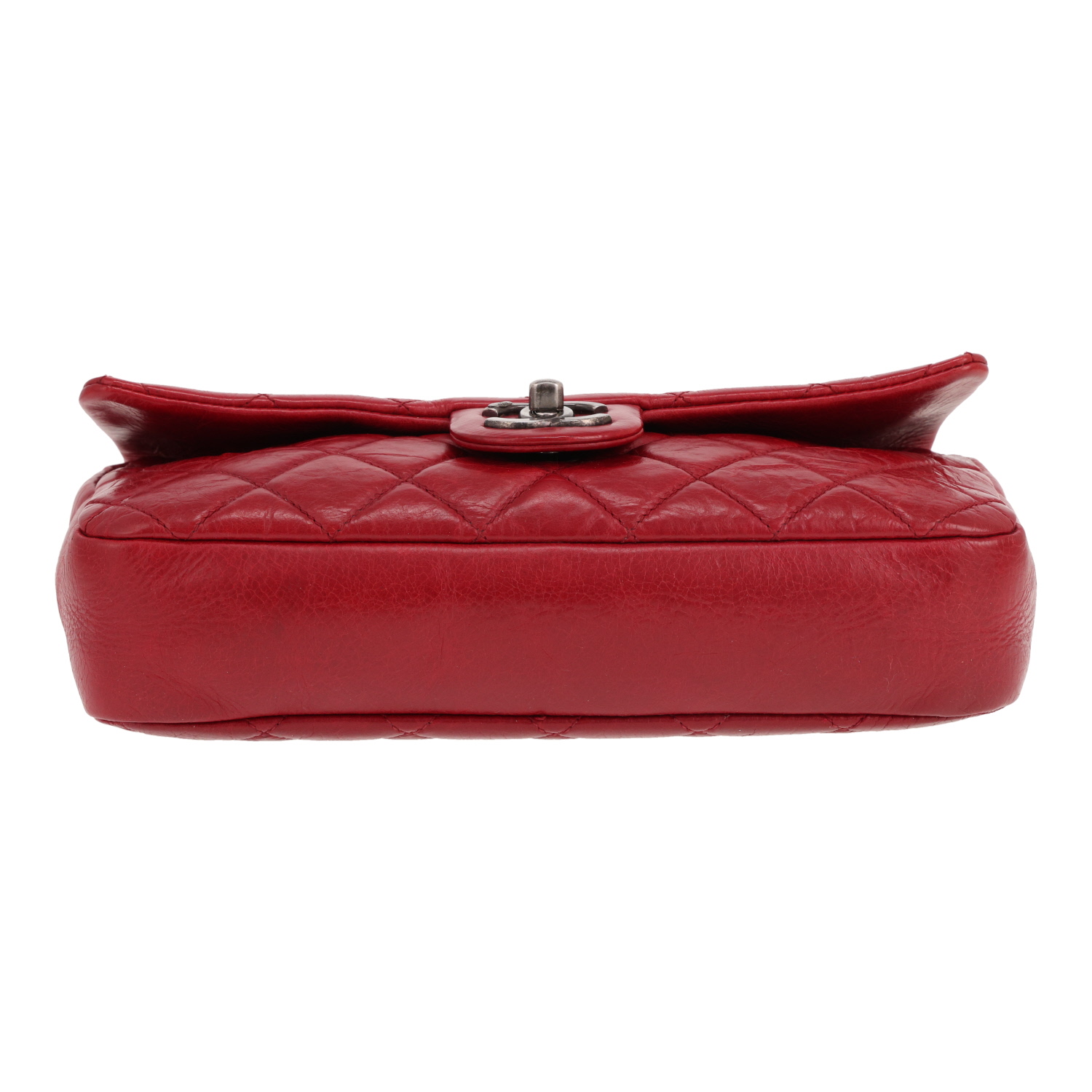 Sac à main Chanel   en cuir matelassé rouge - Detail D1