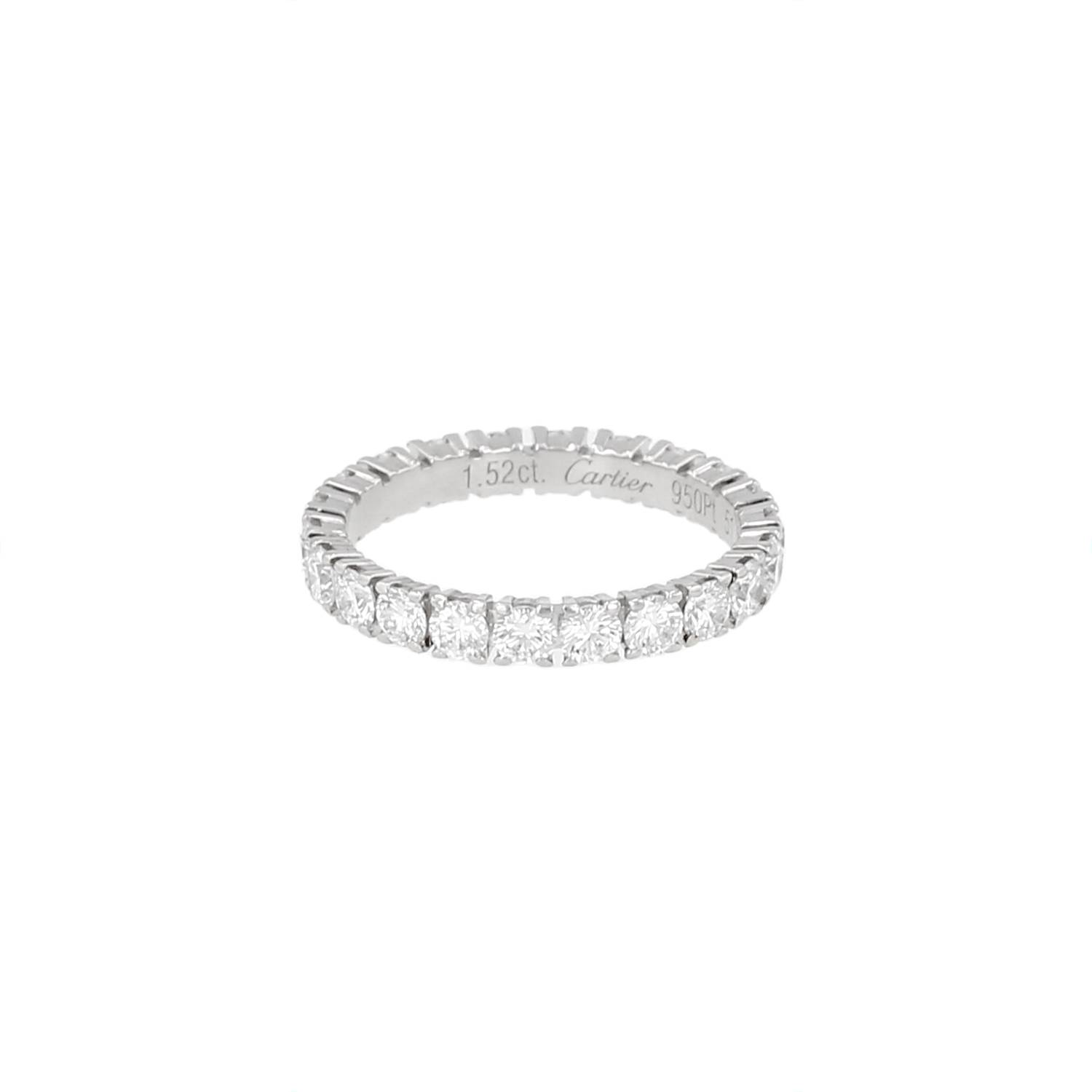 Alliance Cartier Destinée en platine et diamants